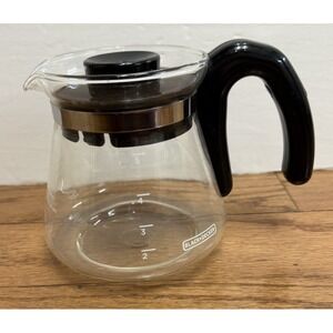BLACK & DECKER 5-Cup Replacement Glass Carafe Coffee Pot Removable Lid